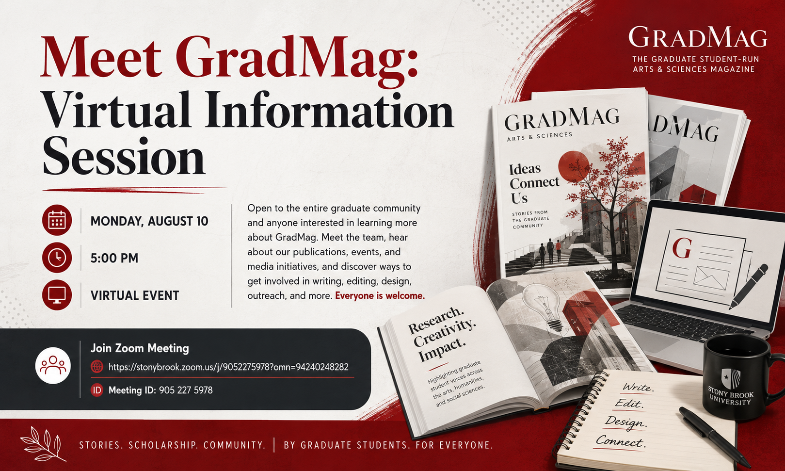 Meet GradMag virtual information session poster