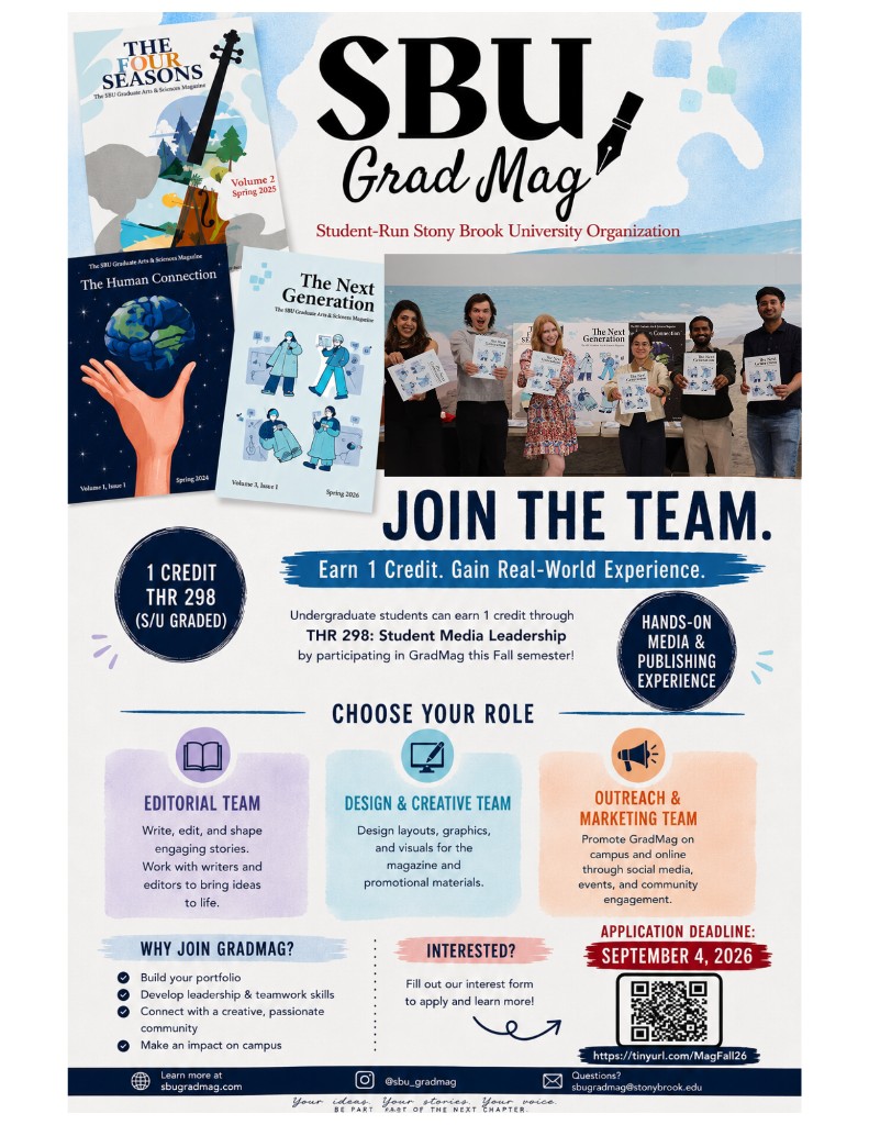 SBU GradMag Fall 2026 undergraduate recruitment